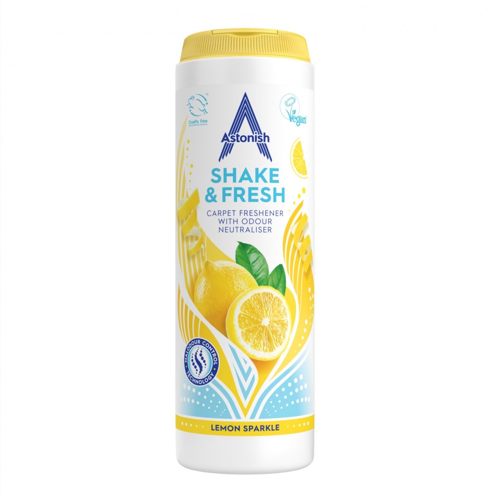 Σκόνη φρεσκαρίσματος χαλιών Shake & Fresh λεμόνι 350gr